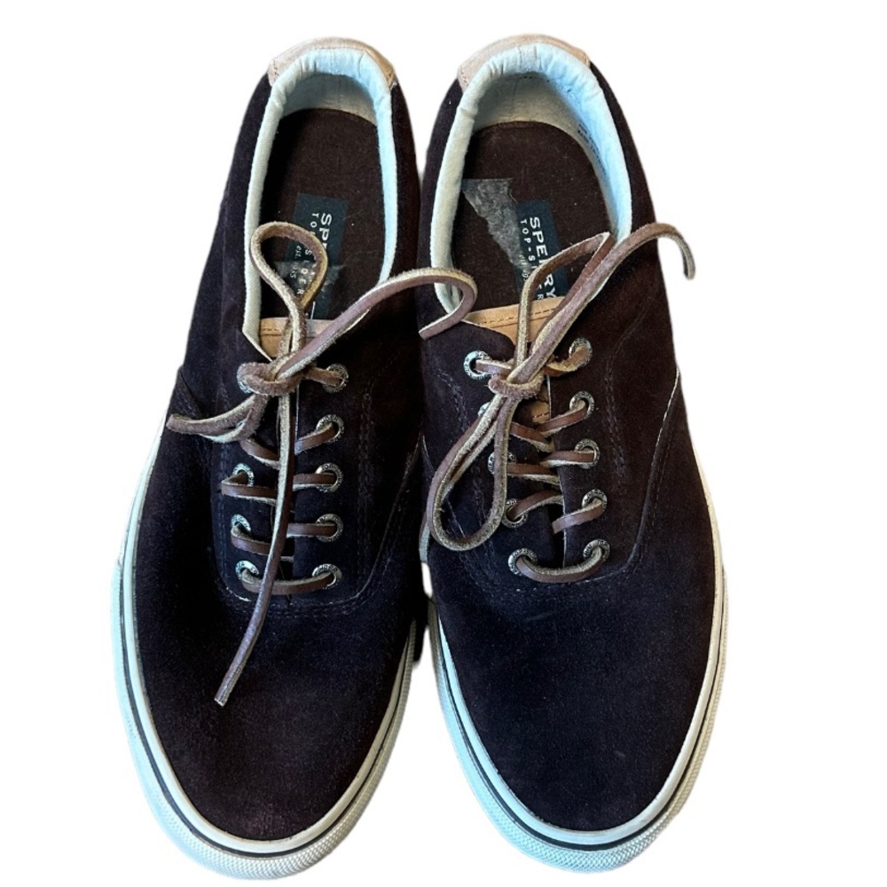 Sperry Men's Size 9M Top-Sider Brown Lace Up Shoes